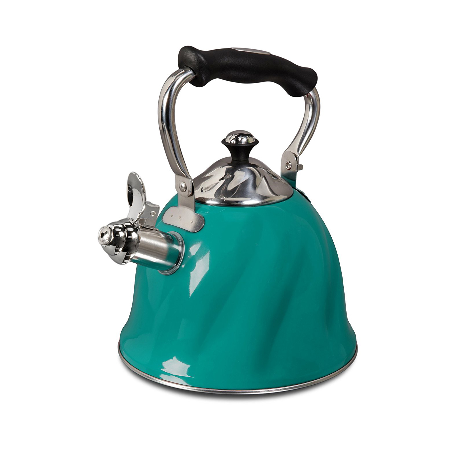 Mr. Coffee 97086570M Alberton 2.3 Qt. Tea Kettle with Lid- SS Emerald Green Color Painted
