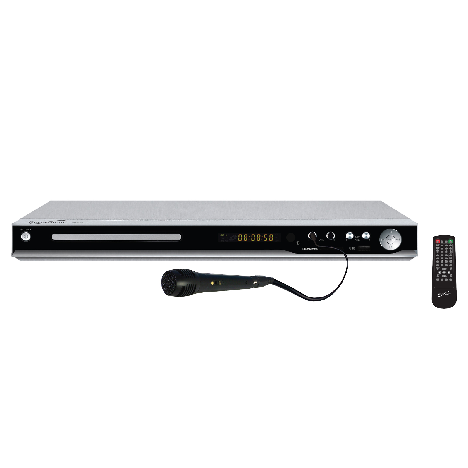 Supersonic 970102298M 5.1 Channel 1080p UpConversion DVD Player with