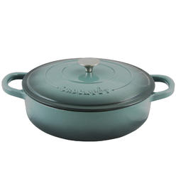Crock-Pot Crock Pot 112001.02 Artisan 5 Quart Enameled Cast Iron Braiser Pan, Slate Grey
