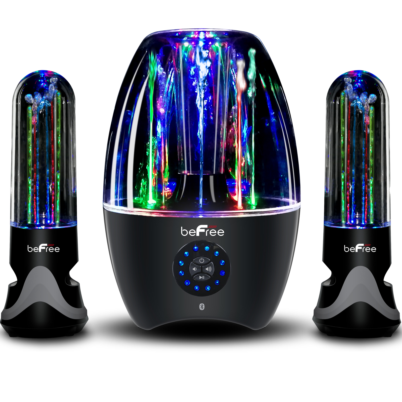 Befree Sound 970102699M 2.1 Channel Wireless Multimedia LED Dancing Water Bluetooth Sound System