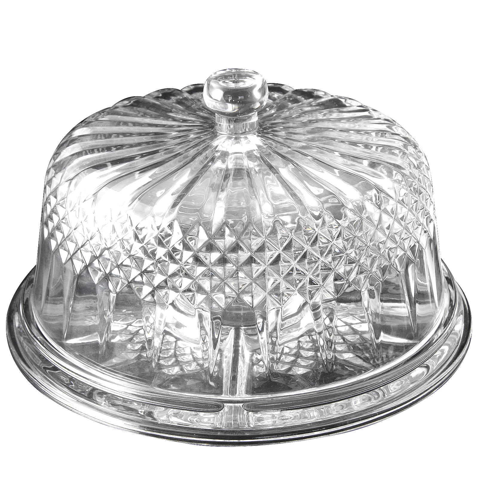 Gibson Home Jewelite Multifunction Cake Plate with Dome