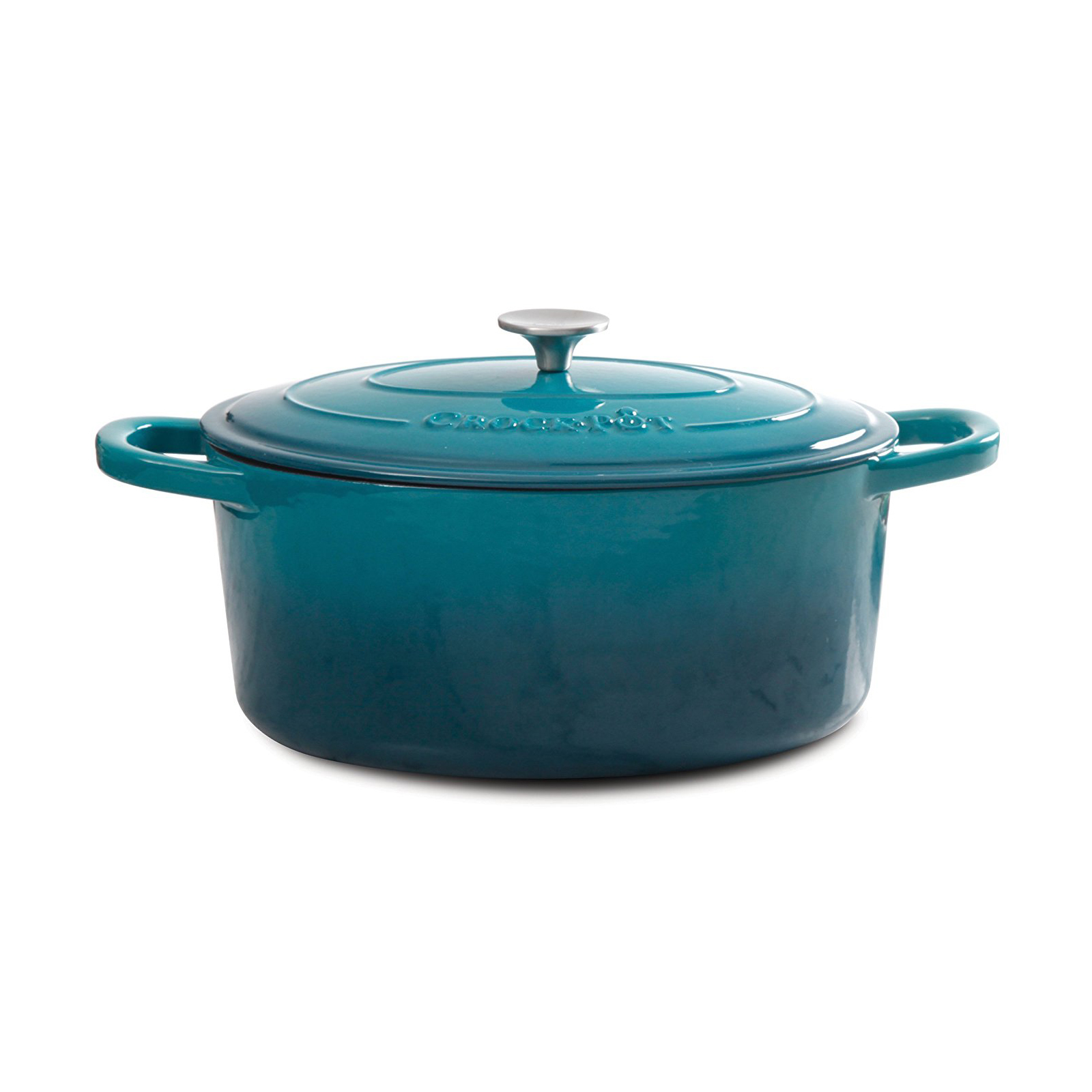 Crock-Pot. Artisan Round Dutch Oven in Teal Ombre
