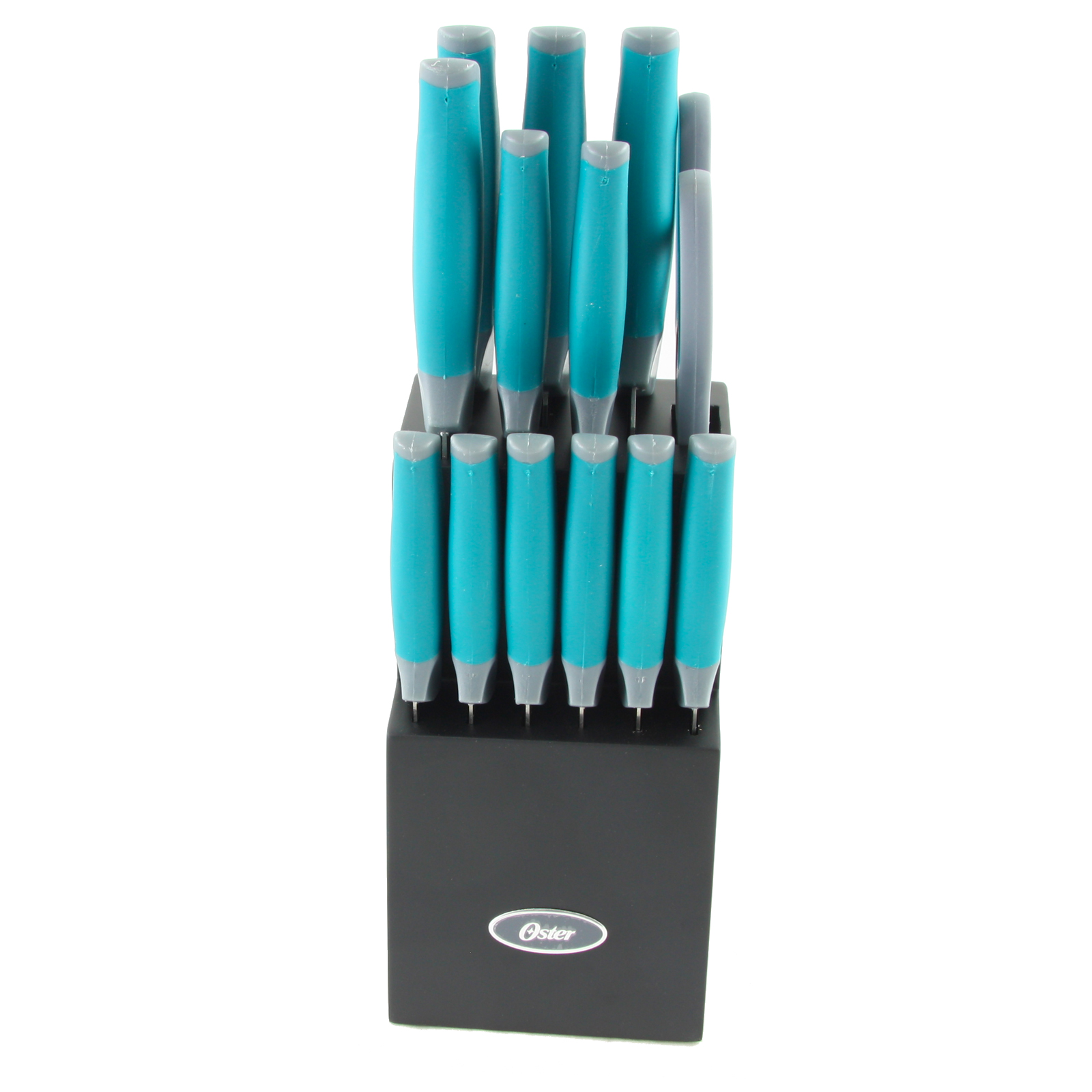 Oster Lindbergh 14 piece Cutlery Set in Teal, Blue Oster Lindbergh 14 piece Cutlery Set in Teal, Blue