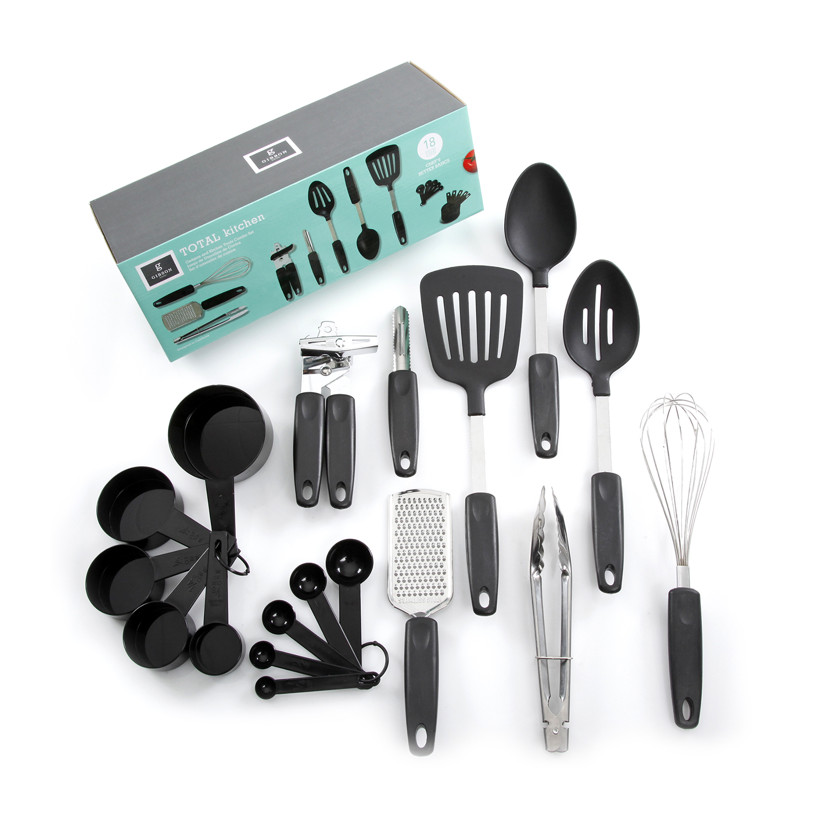 Gibson  Home Gibson Home Total Kichen Chefs Better Basics 18-Piece Gadgets and Tools Combo Set