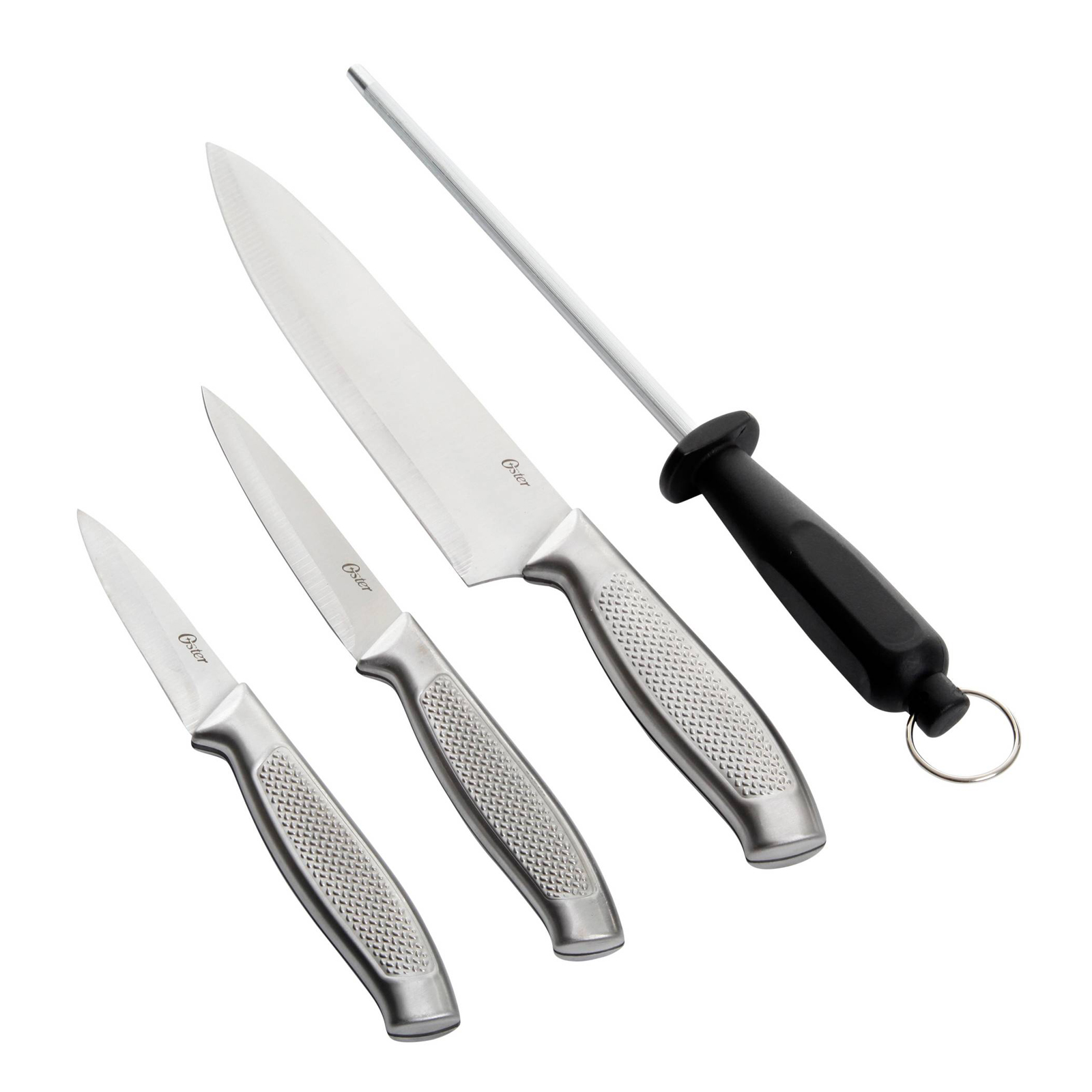 Oster Edgefield 4 pc Cutlery Set - Stainless Steel Handle - 1.8/1.5 mm - Clam Pack