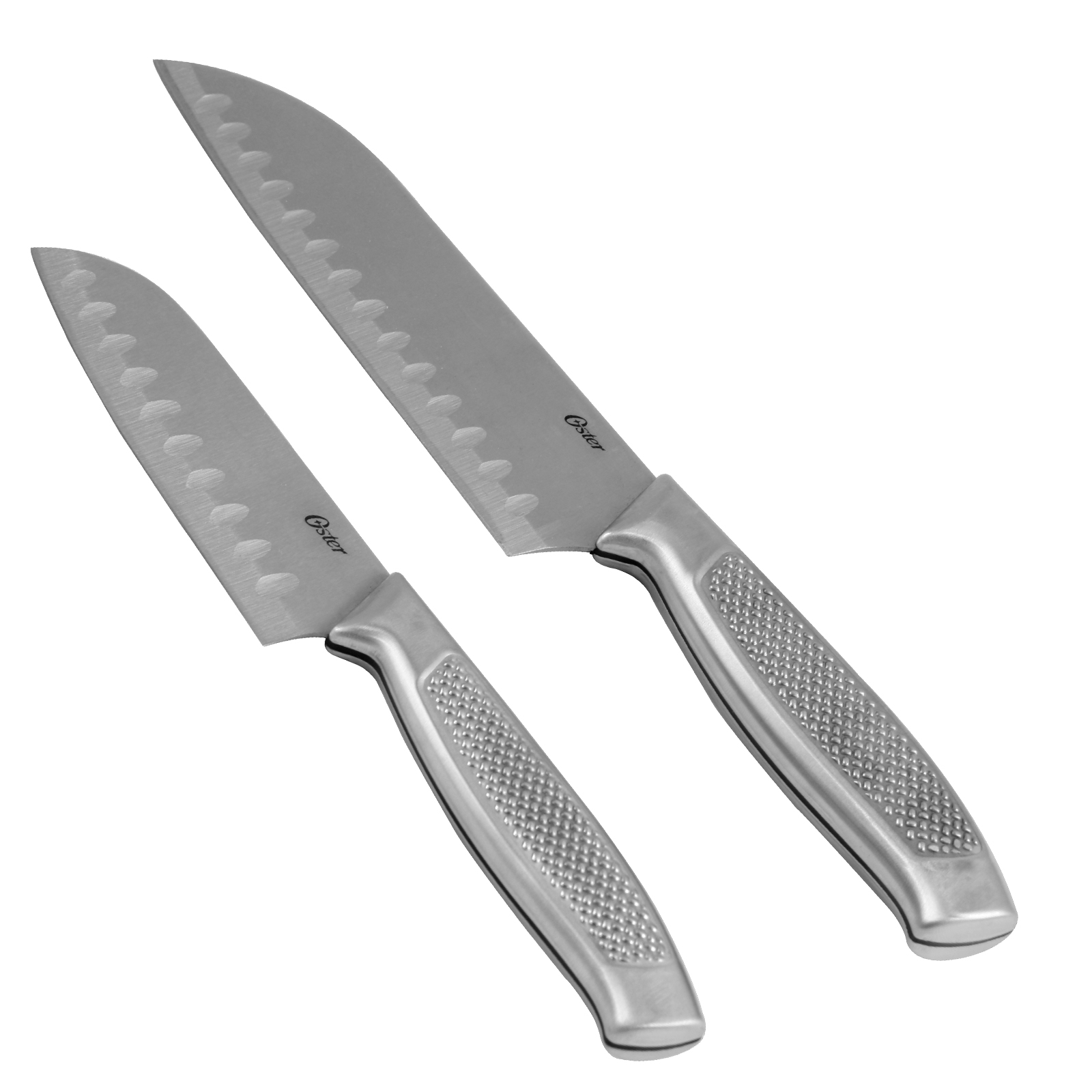 Oster Edgefield 2-Piece Stainless Steel  7" and 5" Santoku Set