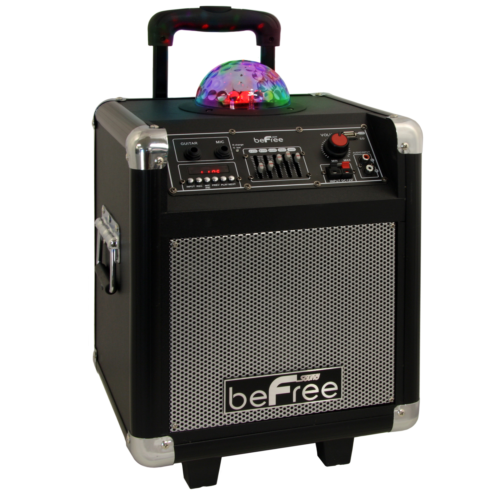 befree sound bluetooth rechargeable party speaker with illuminating woofer