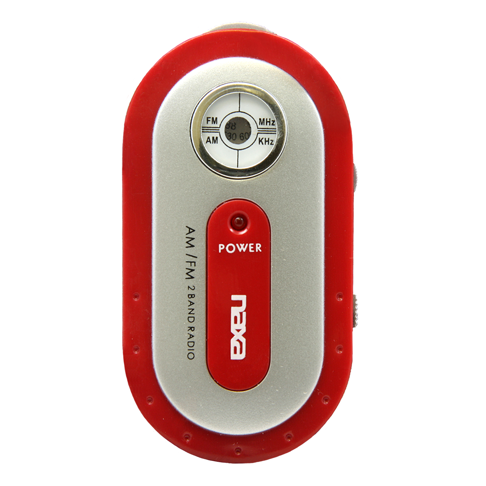 Naxa Red AM/FM Mini Pocket Radio