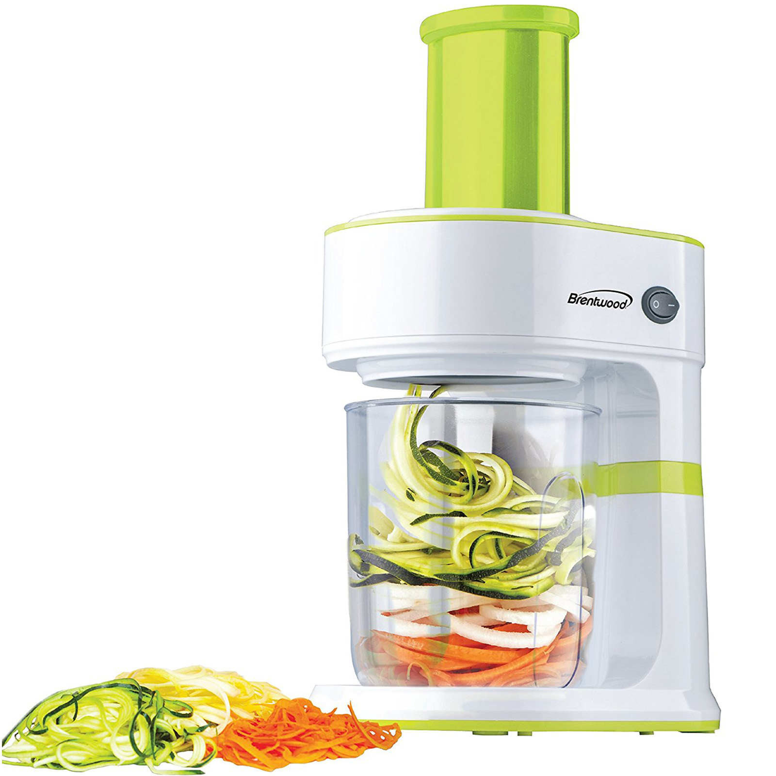 Brentwood 5-Cup Electric Vegetable Spiralizer and Slicer, Green