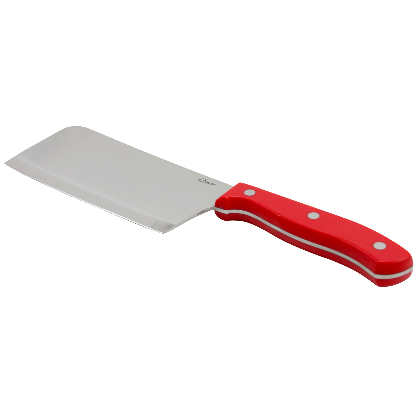Oster Evansville 6 inch Cleaver with Red Handle