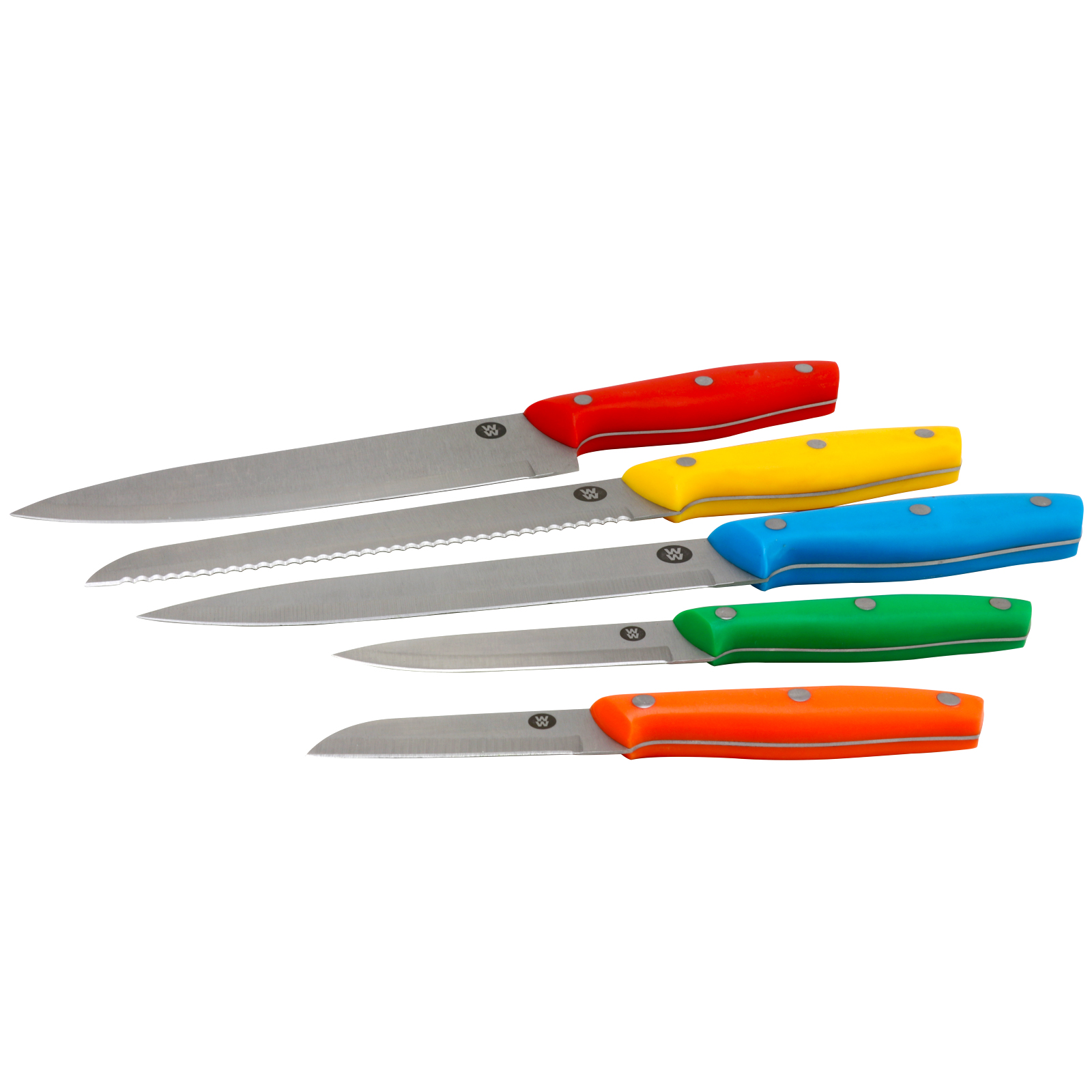 Weight Watchers Forester 5 Piece Cutlery Set in Assorted Colors, Multi Weight Watchers Forester 5 Piece Cutlery Set in Assorted Colors, Multi