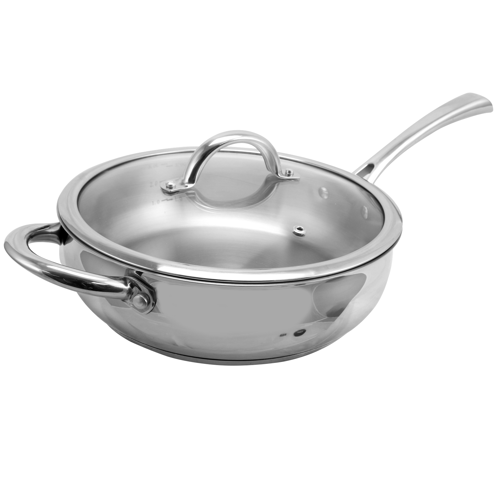 Oster Cuisine Derrick 10 inch Stainless Steel Saute&#169; Pan with Lid