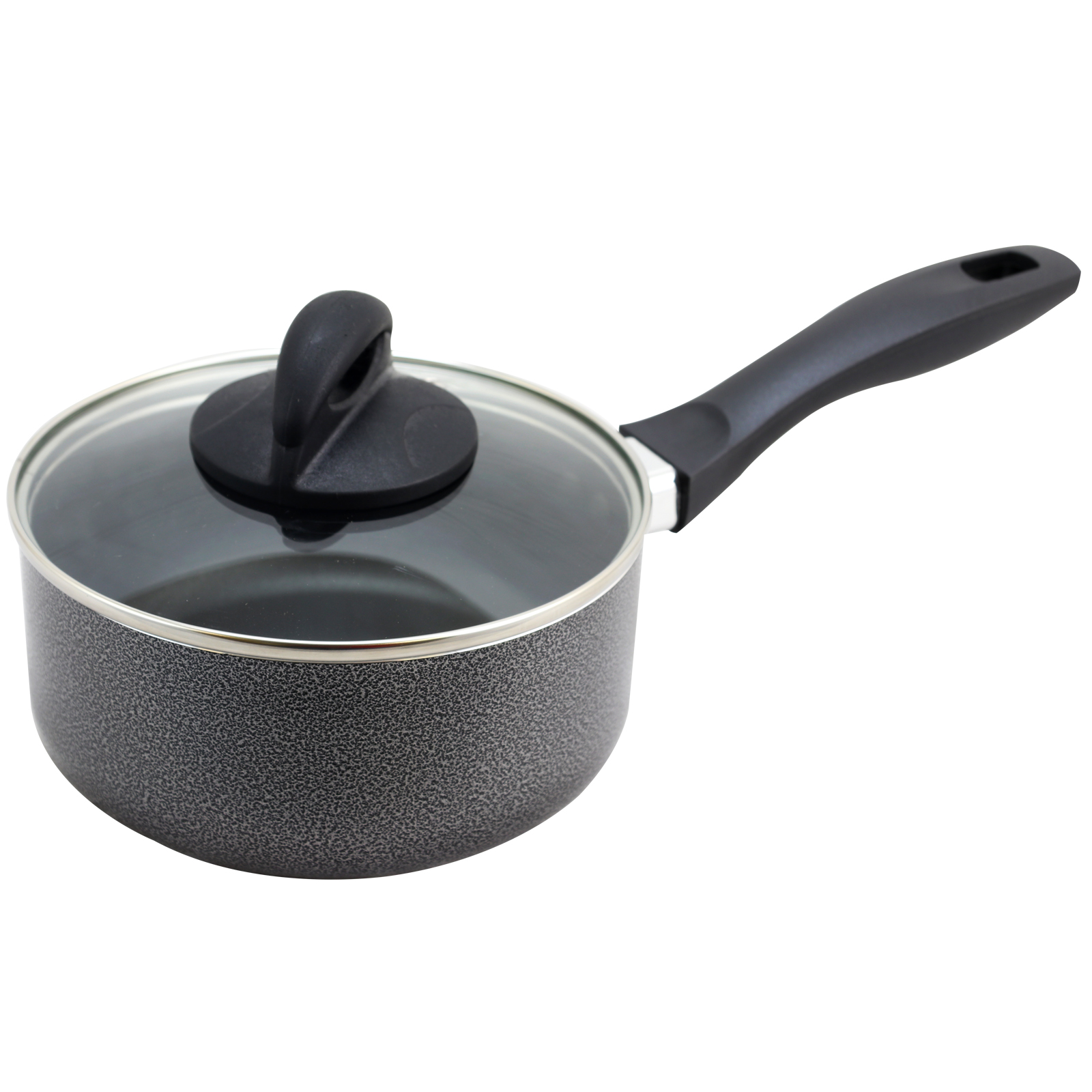 Oster Clairborne 1.5 Quart Sauce Pan with Lid in Charcoal Grey