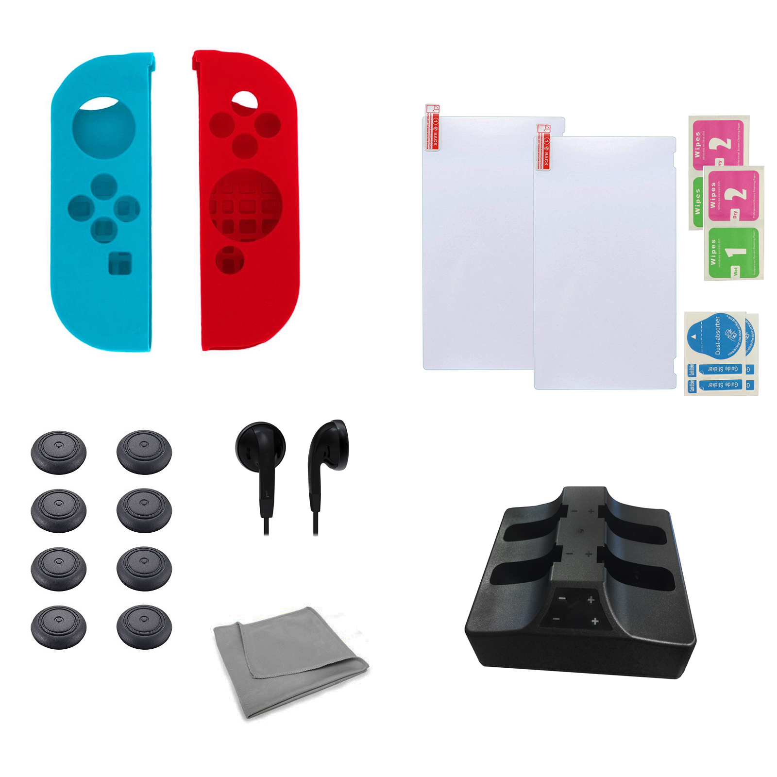 GameFitz 18 in 1 Accessories Kit for Nintendo Switch