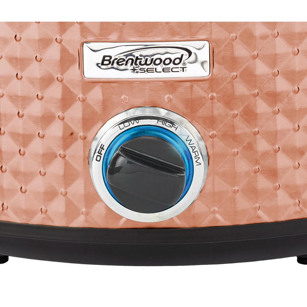Brentwood 970109855M 7 Quart Slow Cooker in Copper
