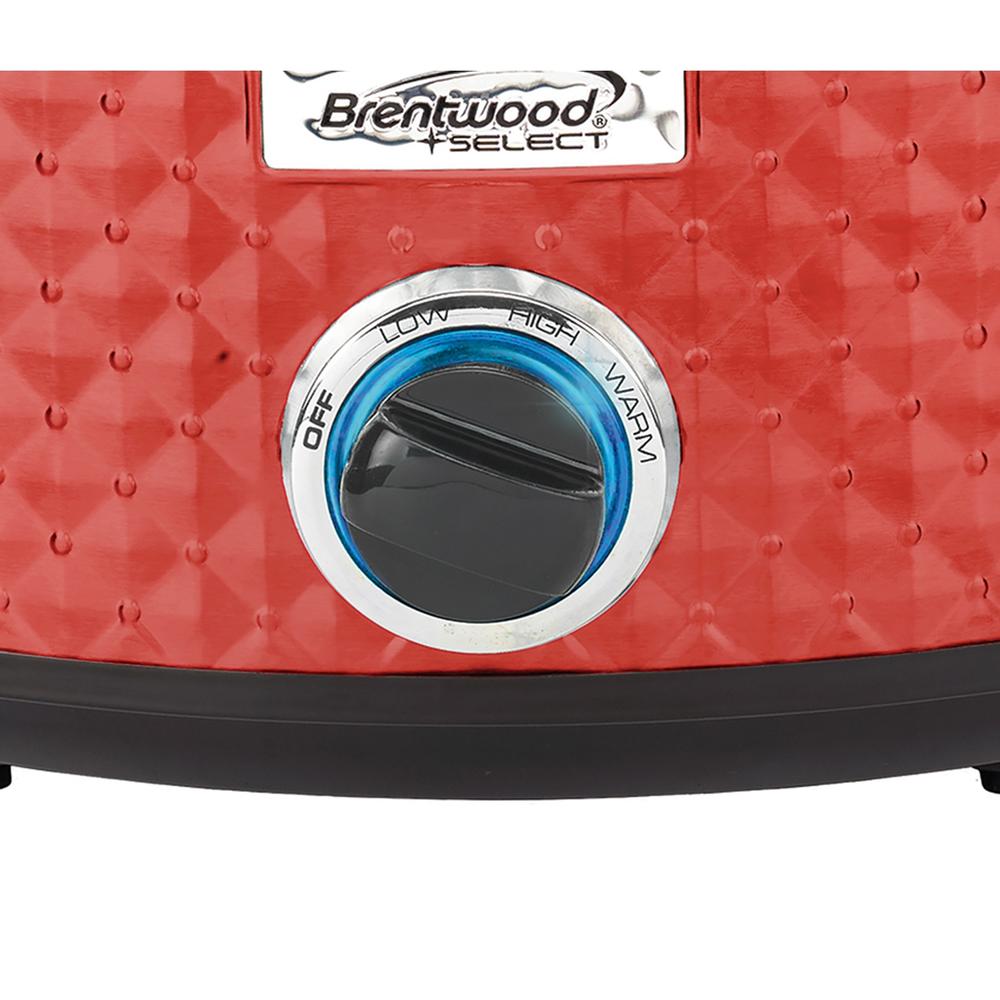 Brentwood 970109857M 7 Quart Slow Cooker in Red