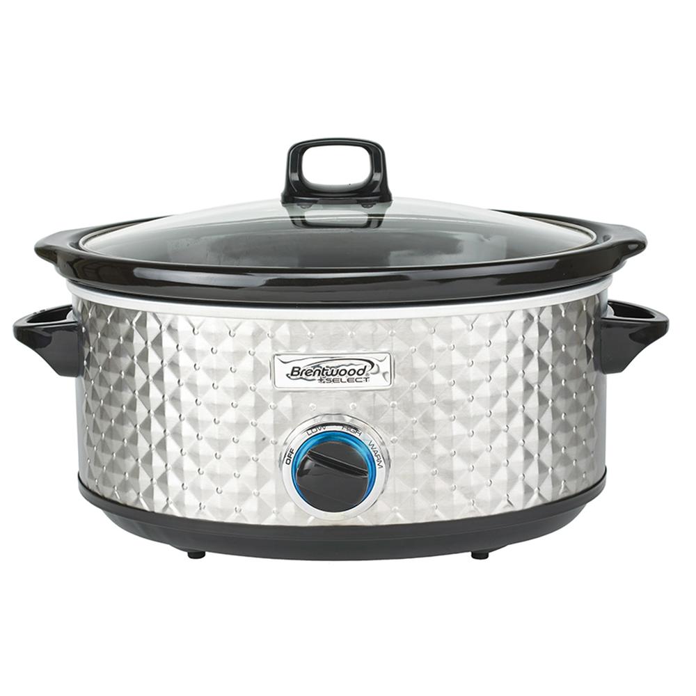 Brentwood 970109858M 7 Quart Slow Cooker in Silver
