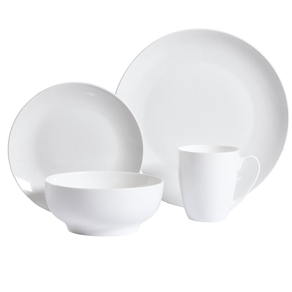 Gibson Home Ogalla 30 Piece Dinnerware Set in White