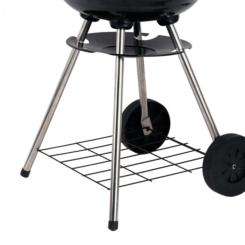 Brentwood 17" Portable Charcoal BBQ Grill, Red