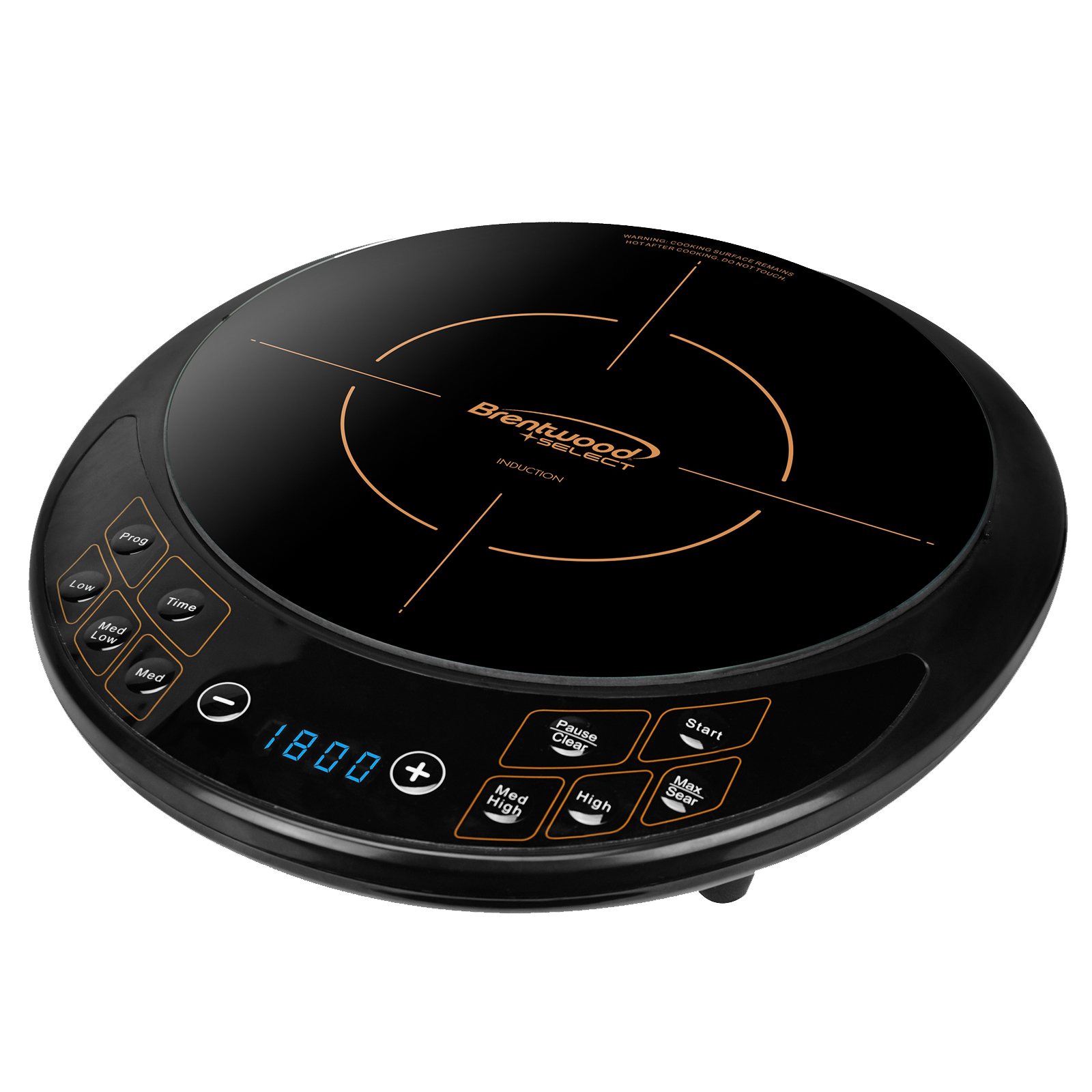 Brentwood 970103560M Single Electric Induction Cooktop in Black