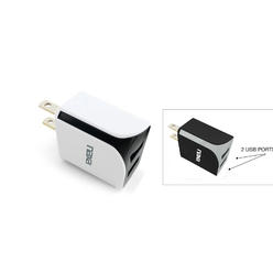 Naxa 10 Watt 2.1 Amp Dual USB Car Charger-WHITE