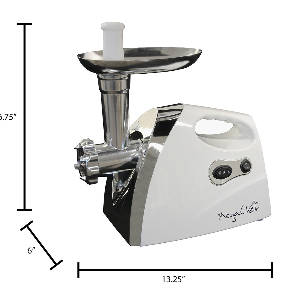 MegaChef 97097889M 1200 Watt Powerful Automatic Meat Grinder for