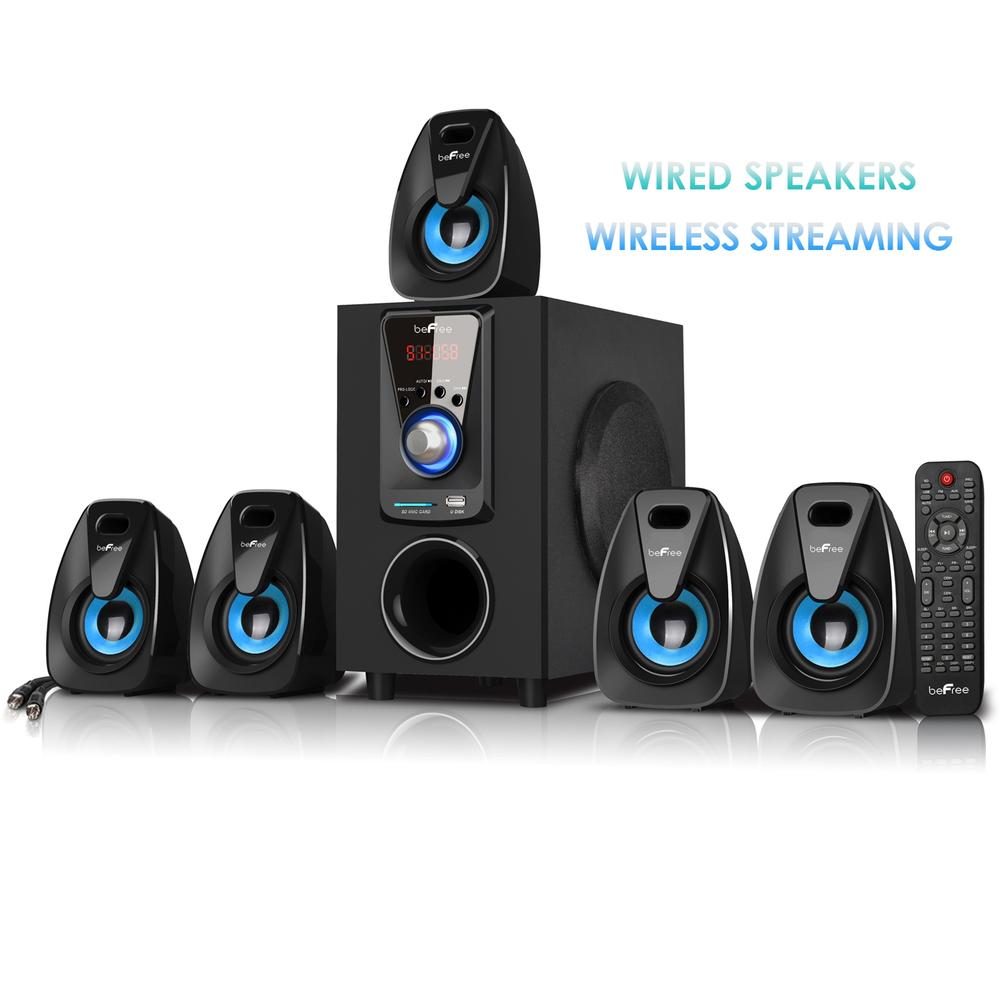 Befree Sound 97092793M  5.1 Channel Surround Sound Bluetooth Speaker System- Blue