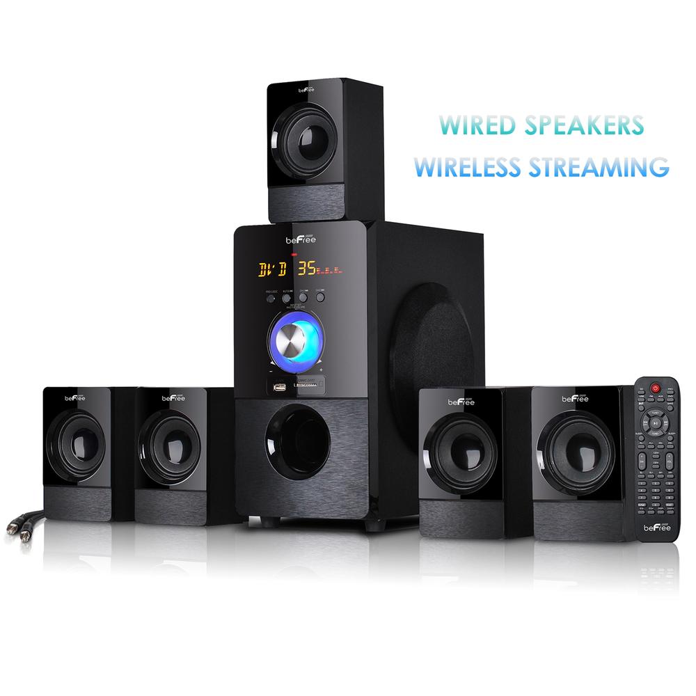 Befree Sound 97095498M 5.1 Channel Surround Sound Bluetooth Speaker System in Black