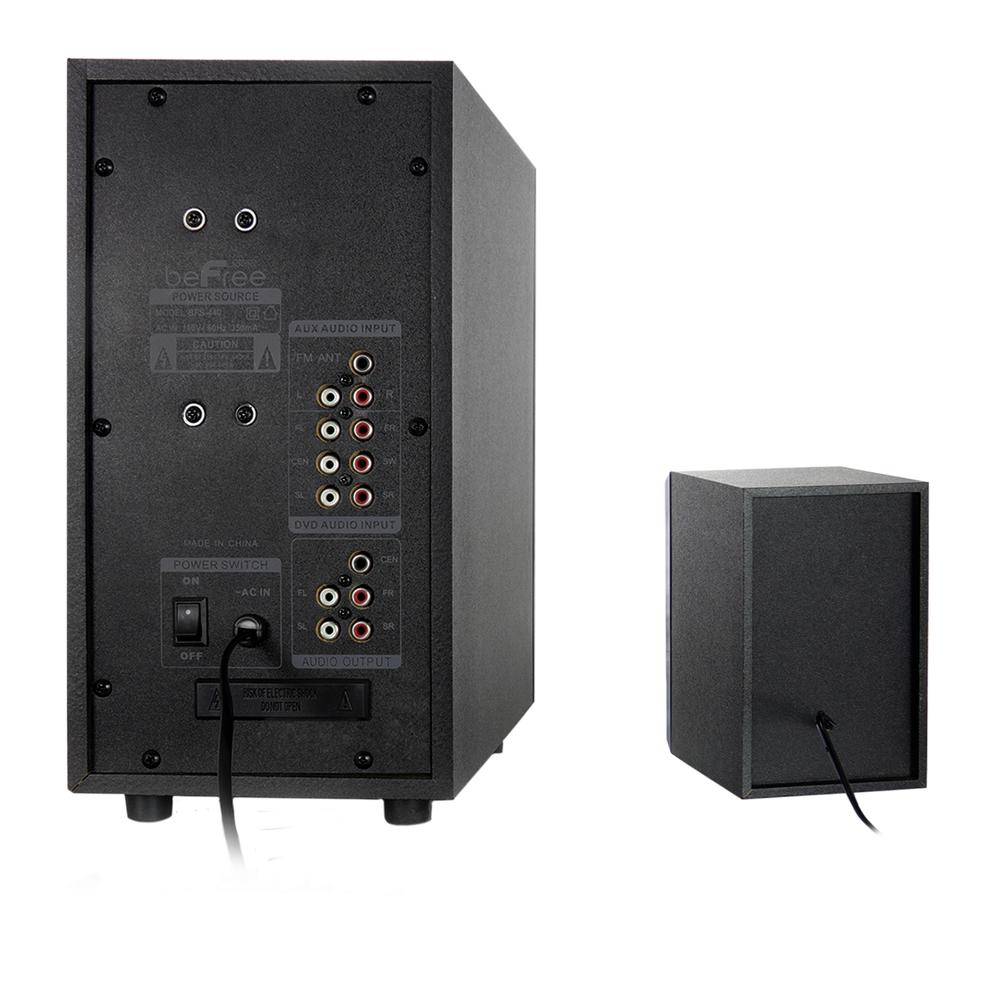 Befree Sound 97095498M 5.1 Channel Surround Sound Bluetooth Speaker System in Black