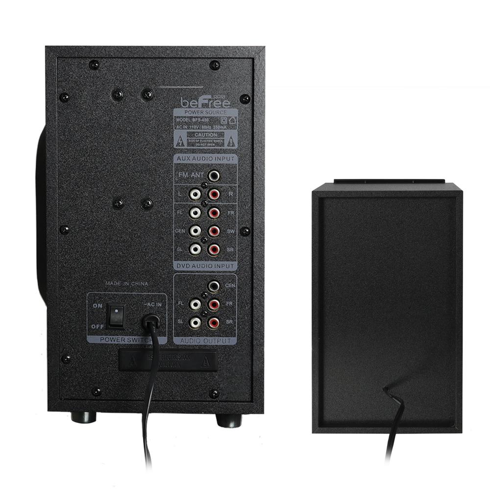 Befree Sound 97095499M 5.1 Channel Surround Sound Bluetooth Speaker System in Black