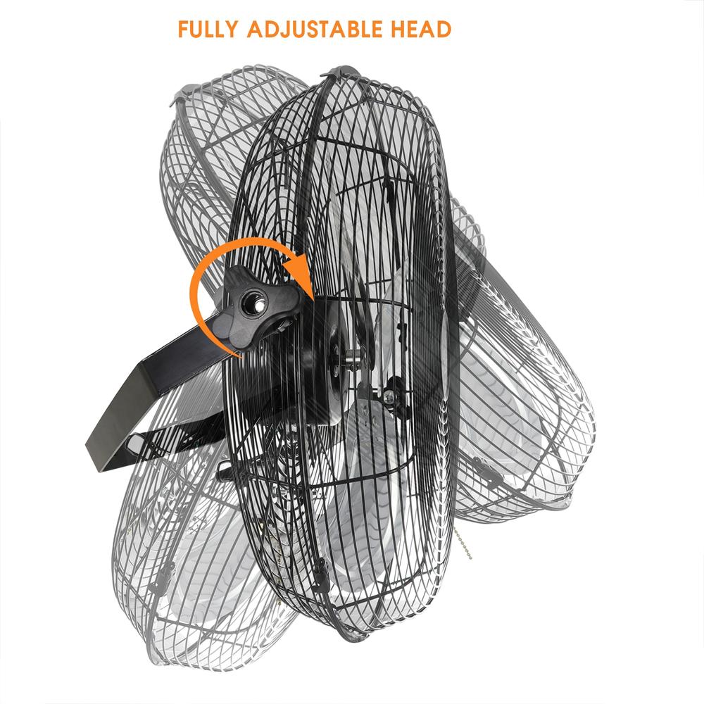 Vie Air 970109799M  Dual Function 18" Wall Mountable Floor Fan with 3 Speed Settings