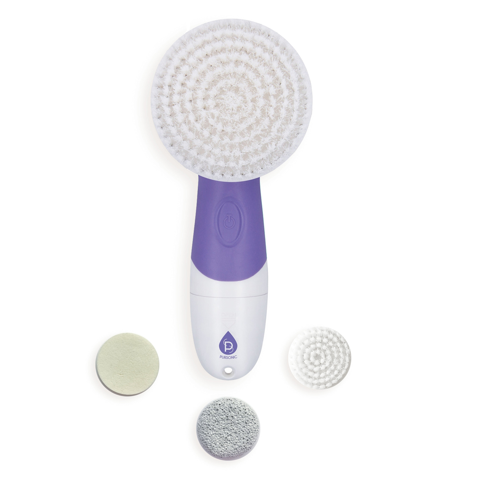 Pursonic  Waterproof Facial Cleansing Brush in Purple