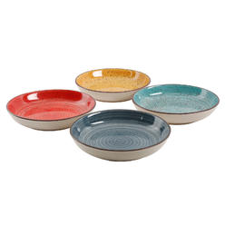 Gibson Home Gibson Color Speckle 4 pc 10.75" Pasta Bowl Set