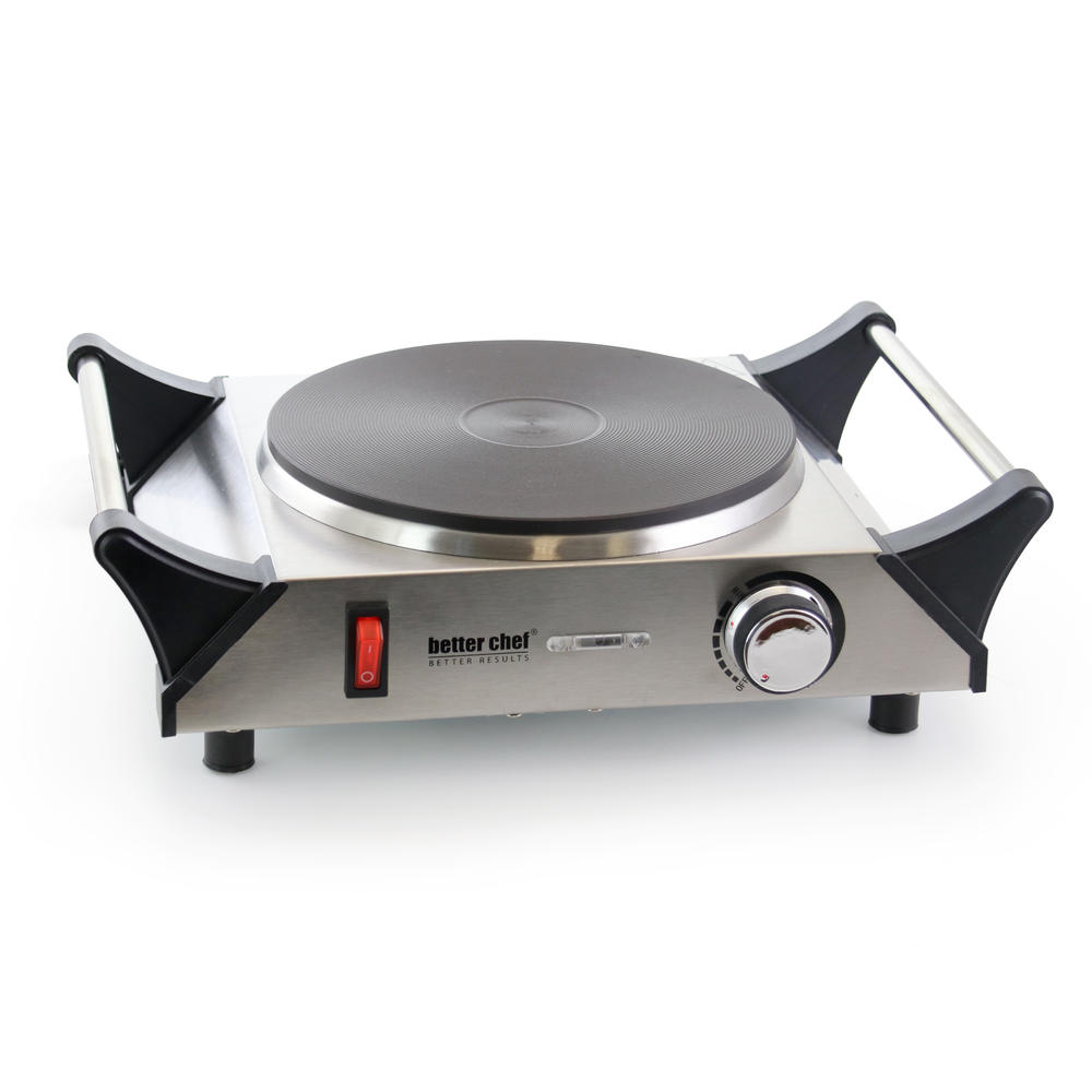 Better Chef 970102730M  Portable Stainless Steel Solid Element Single Electric Burner