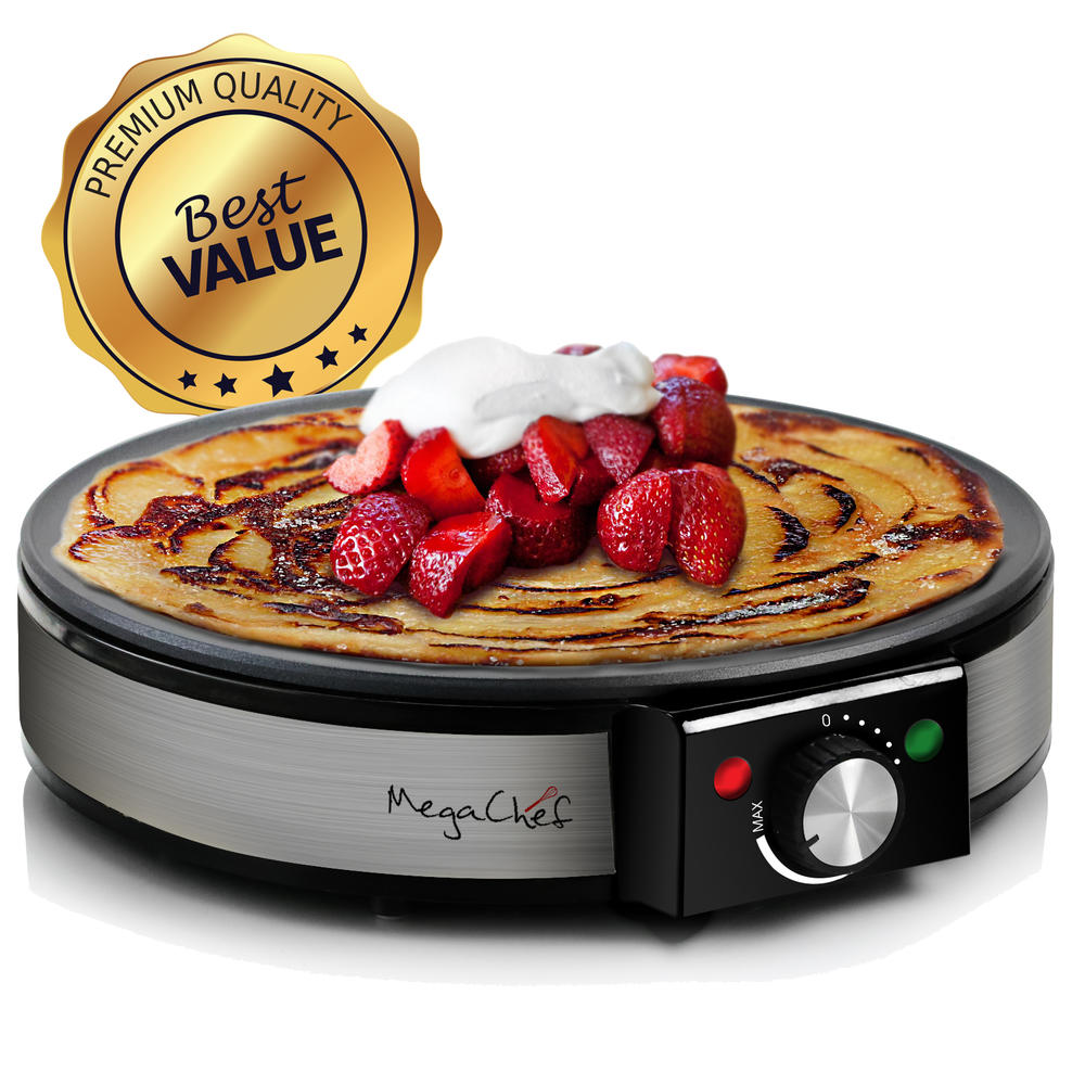 MegaChef 970112070M The  Nonstick Crepe and Pancake Maker Breakfast Griddle