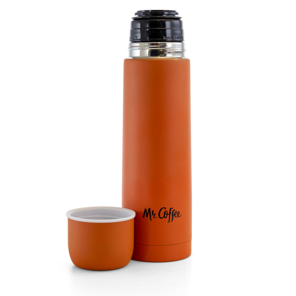 Mr. Coffee  Javelin 16 Ounce Stainless Steel Thermal Travel Bottle in Orange