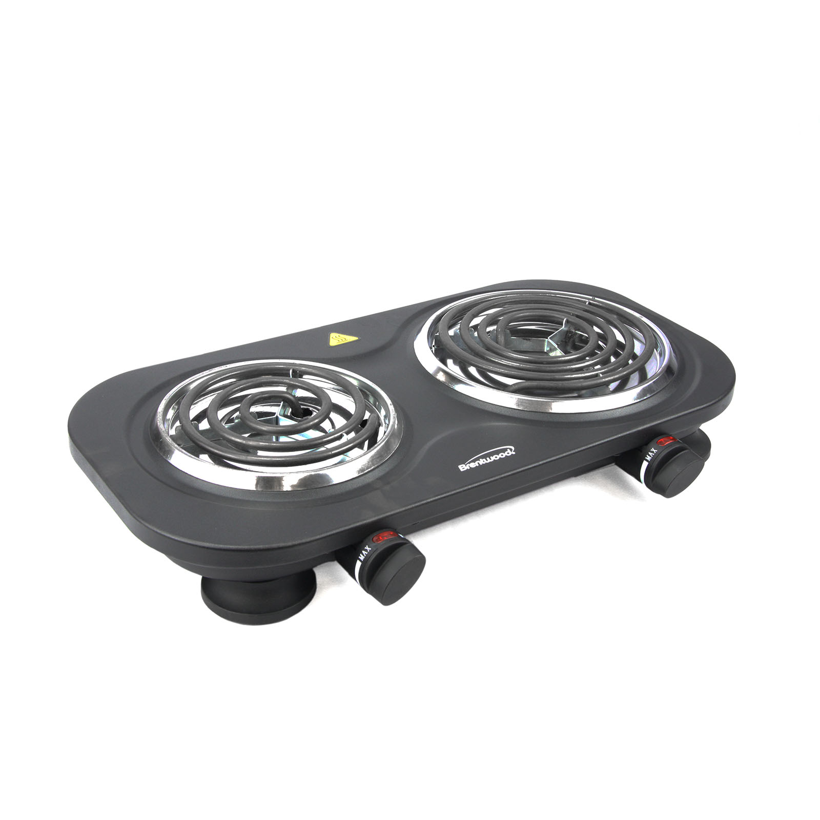 Brentwood 97094454M Electric 1500W Countertop Double Burner - Black