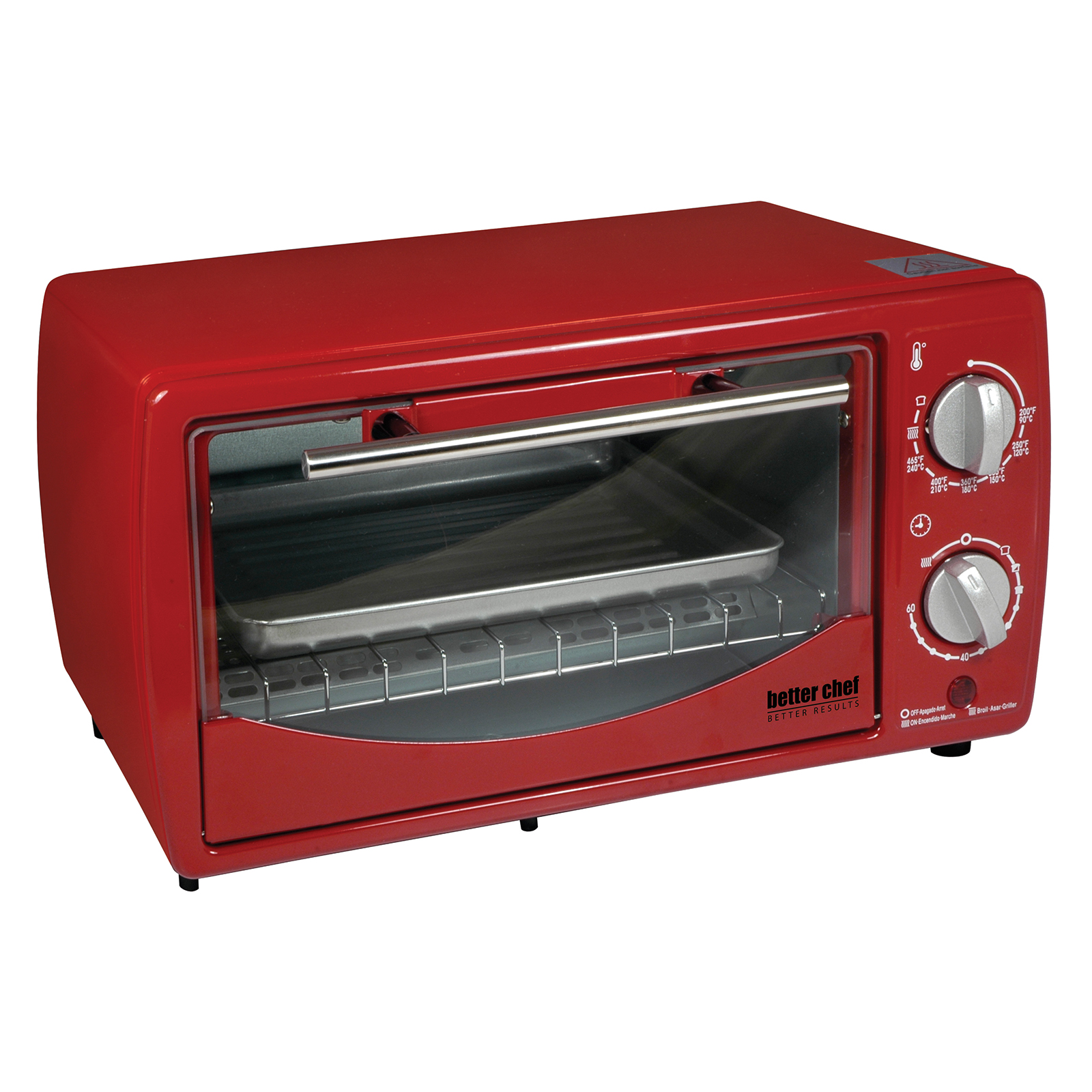 Better Chef 97096707M 4-Slice Toaster Oven - Red
