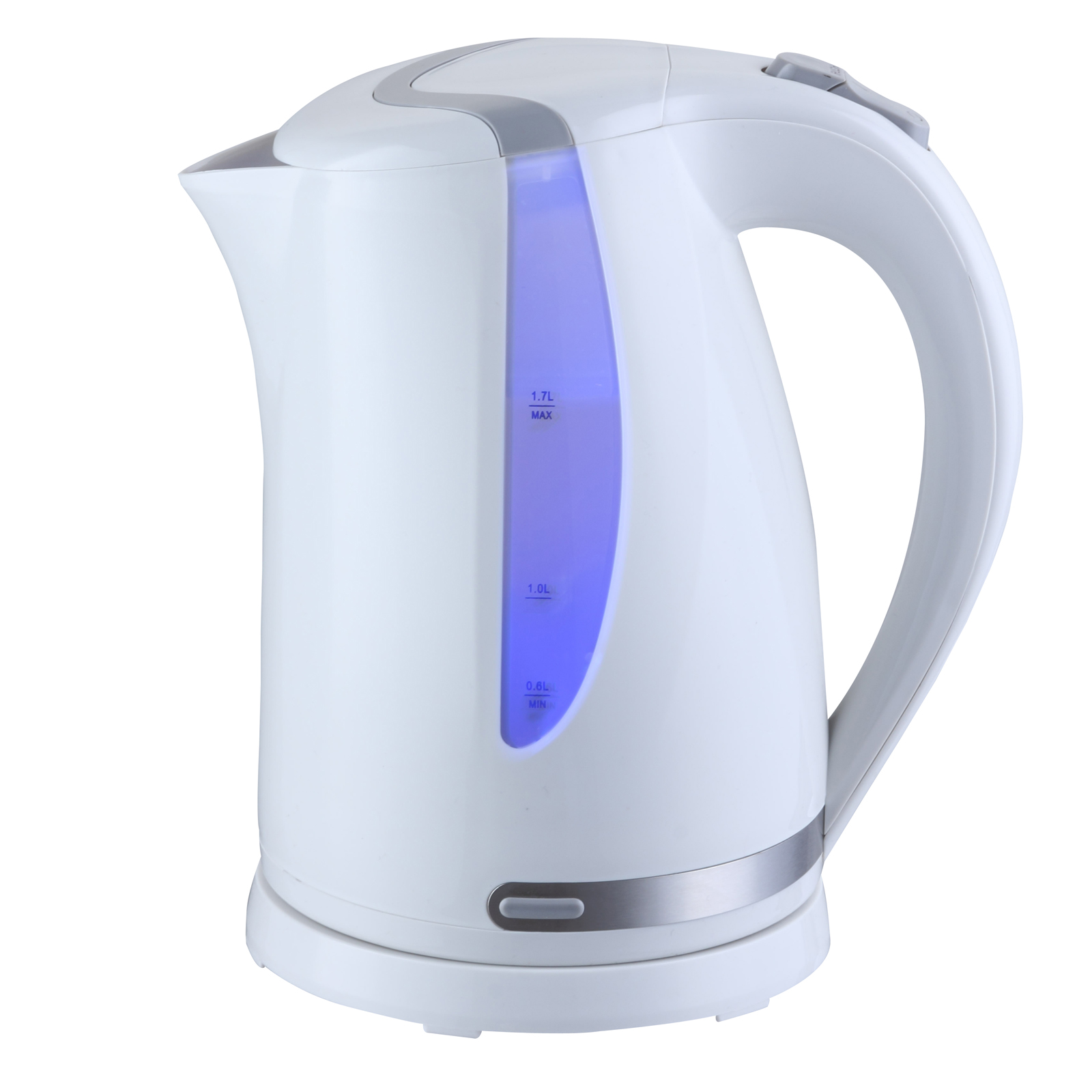 MegaChef 97096273M 1 7Lt Plastic Electric Tea Kettle White MegaChef 97096273M 1 7Lt Plastic Electric Tea Kettle White