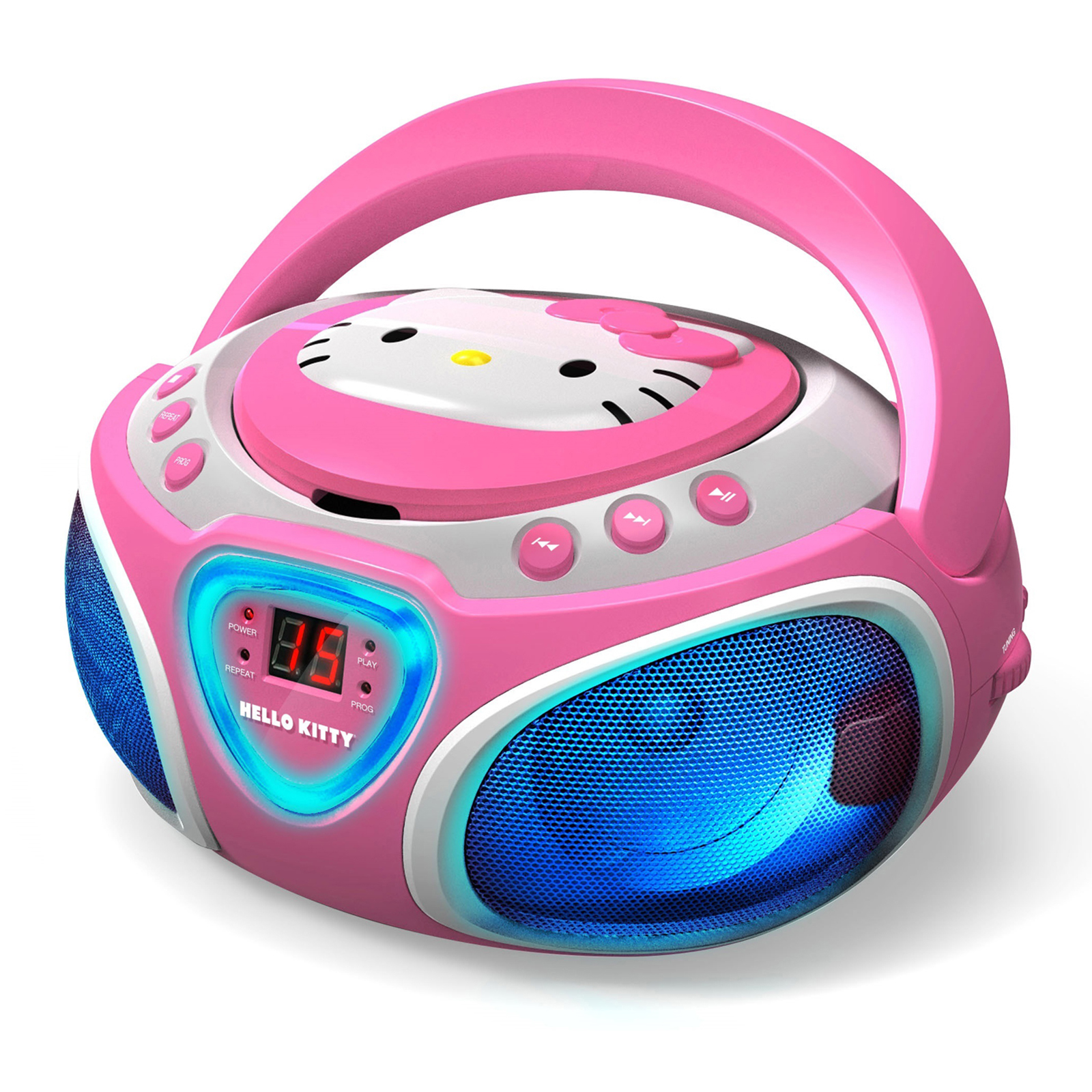 Hello Kitty 97092849M CD Boombox with AM/FM Radio and LED ...
