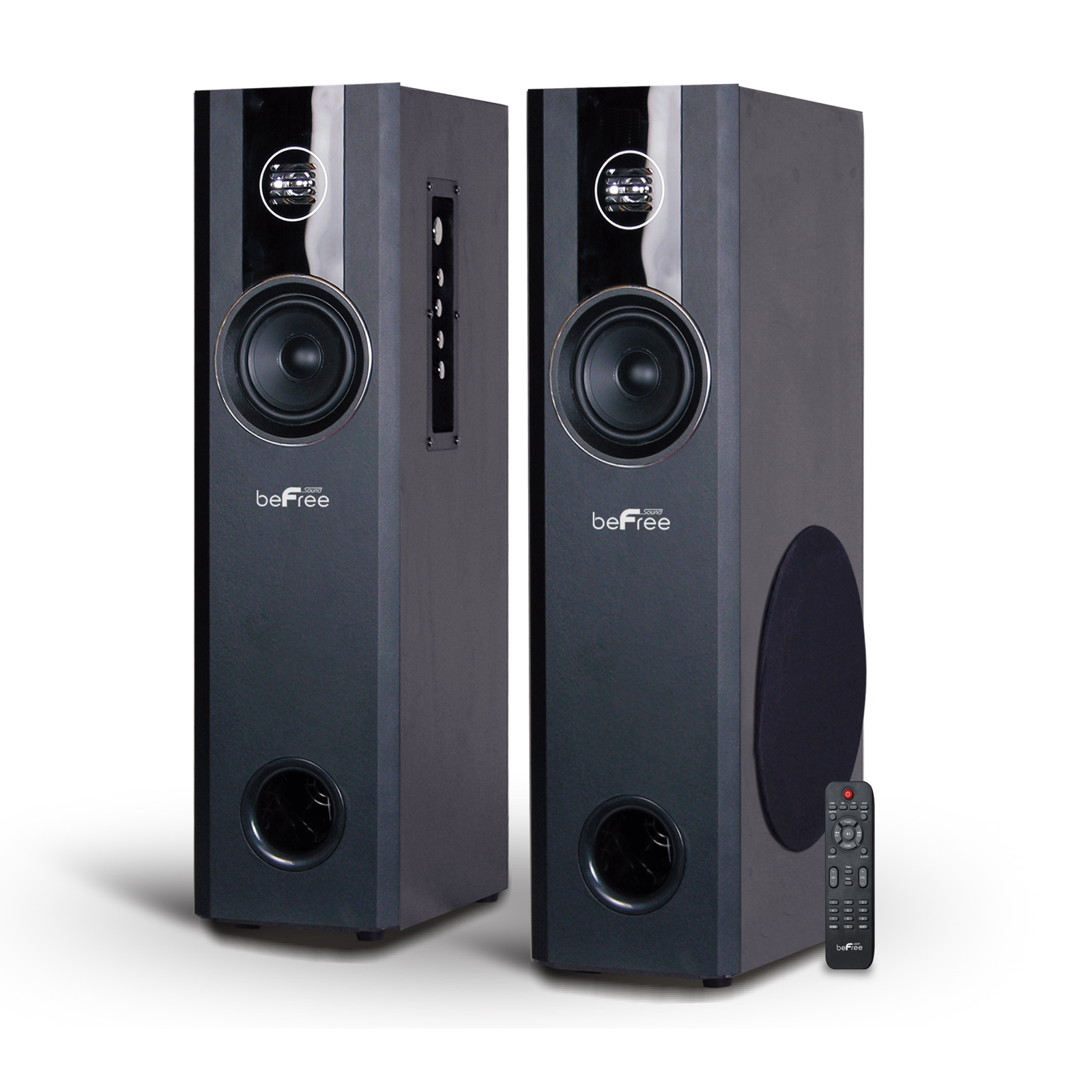 Befree Sound 97095512M 2.1 Channel BluetoothPowered Black Tower Speakers