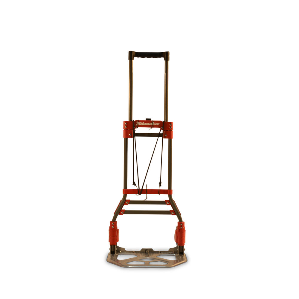 Milwaukee Hand Truck 150 lbs. Fold-Up Hand Truck with 5&#8221; Quiet TPR Wheels