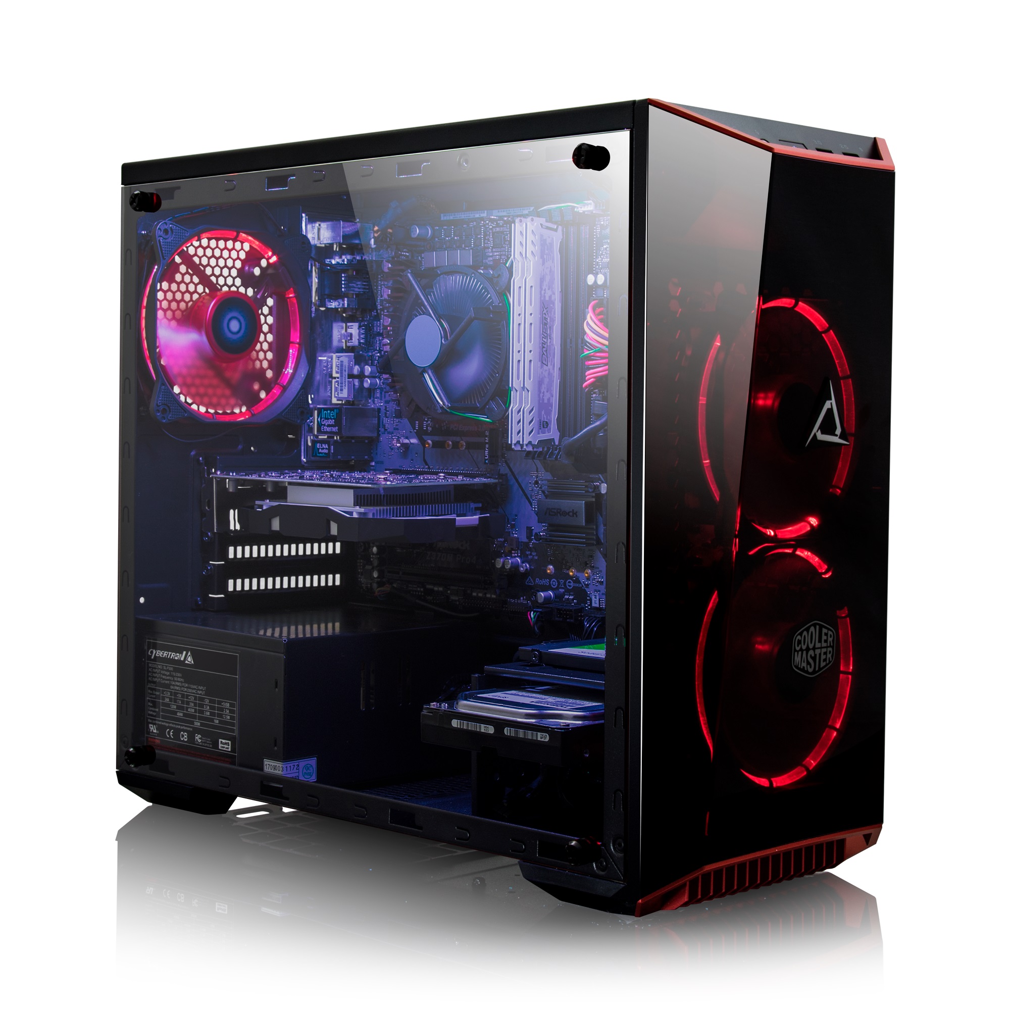 CybertronPC TGMSETGXH7900BR  CLX SET Gaming PC-Intel Core i7-8700 3.2GHz, 16GB DDR4, GeForce GTX 1060, 120GB SSD, 1TB HDD, Win 10 Home