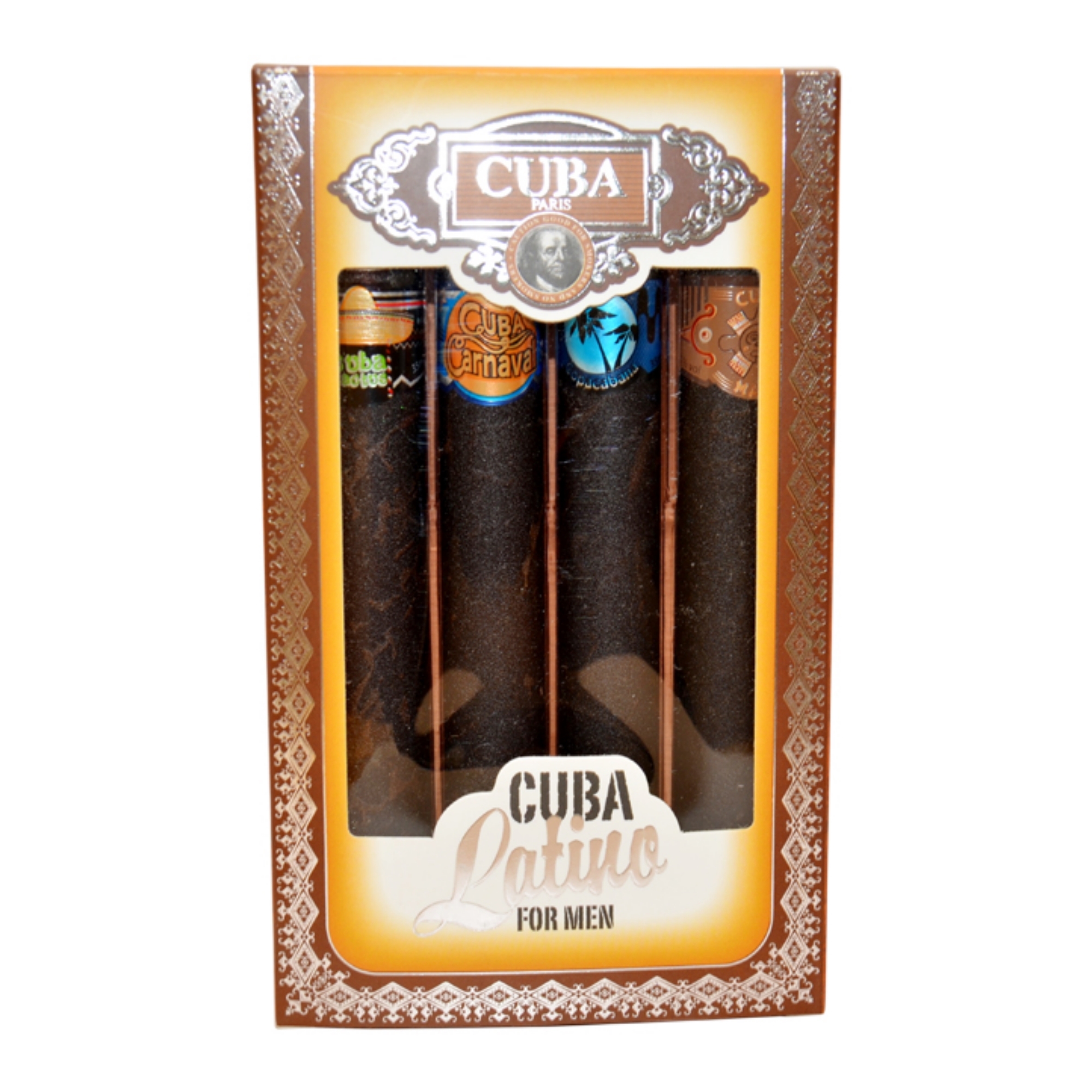 Cuba Latino Collection by Cuba for Men - 4 Pc Mini Gift Set