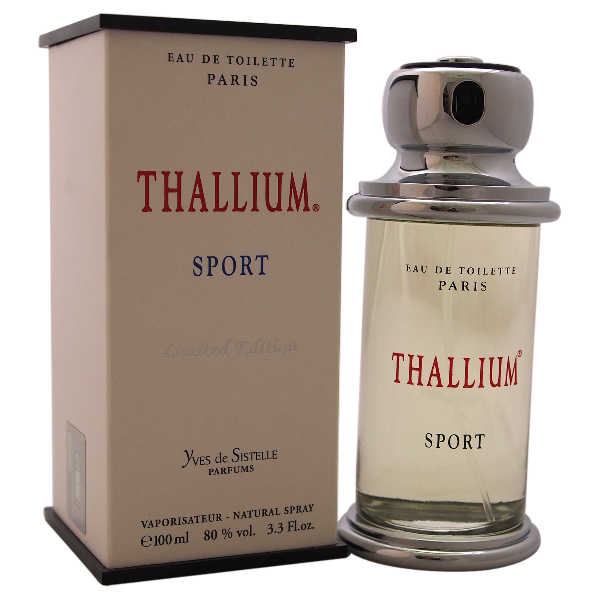 Yves De Sistelle Thallium Sport for Men - 3.3 oz EDT Spray (Limited Edition)