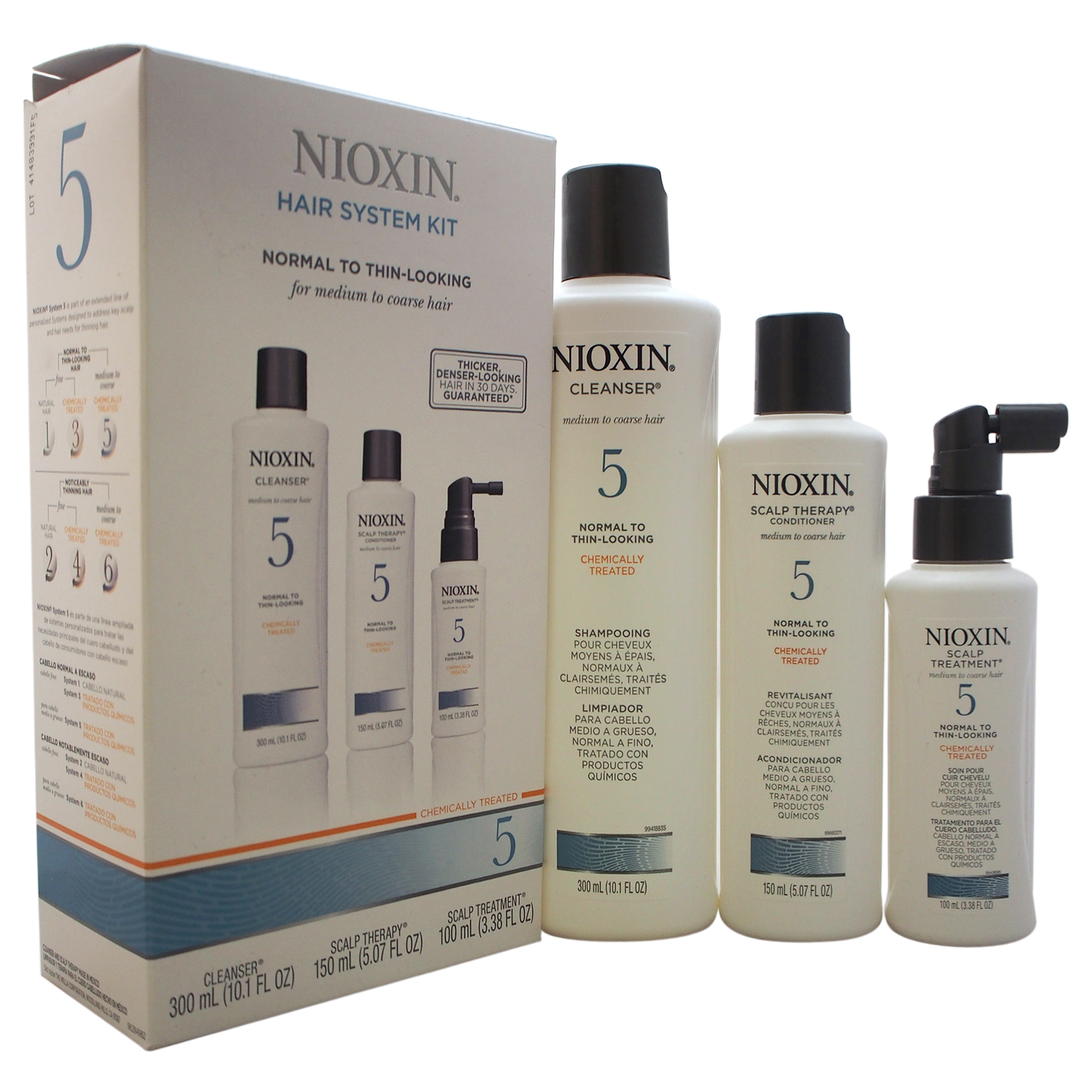 Nioxin System 5 Thinning Hair Kit For Medium/Coarse Nat. Normal - Thin Hair