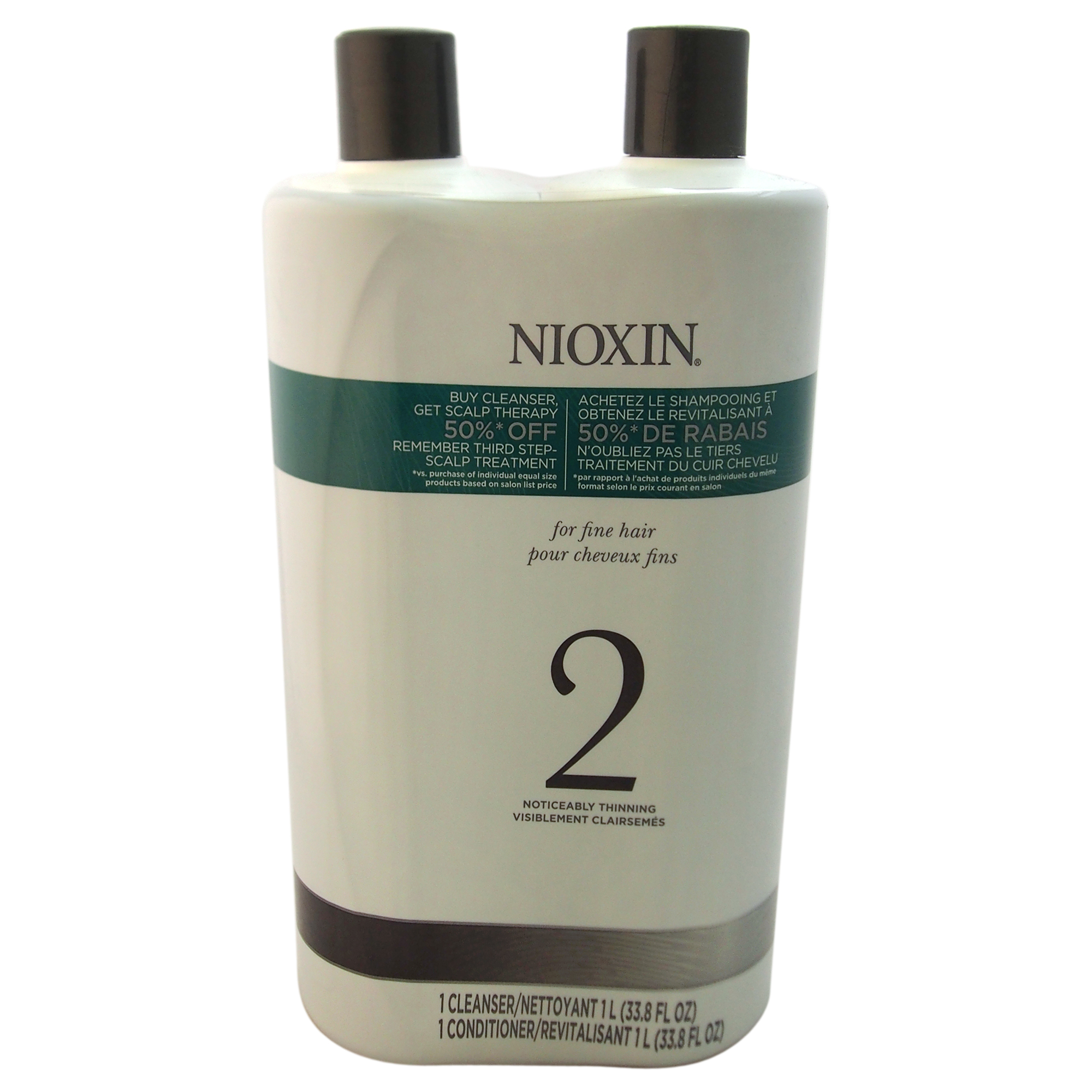 Nioxin System 2 Cleanser & Scalp Therapy Conditioner Duo