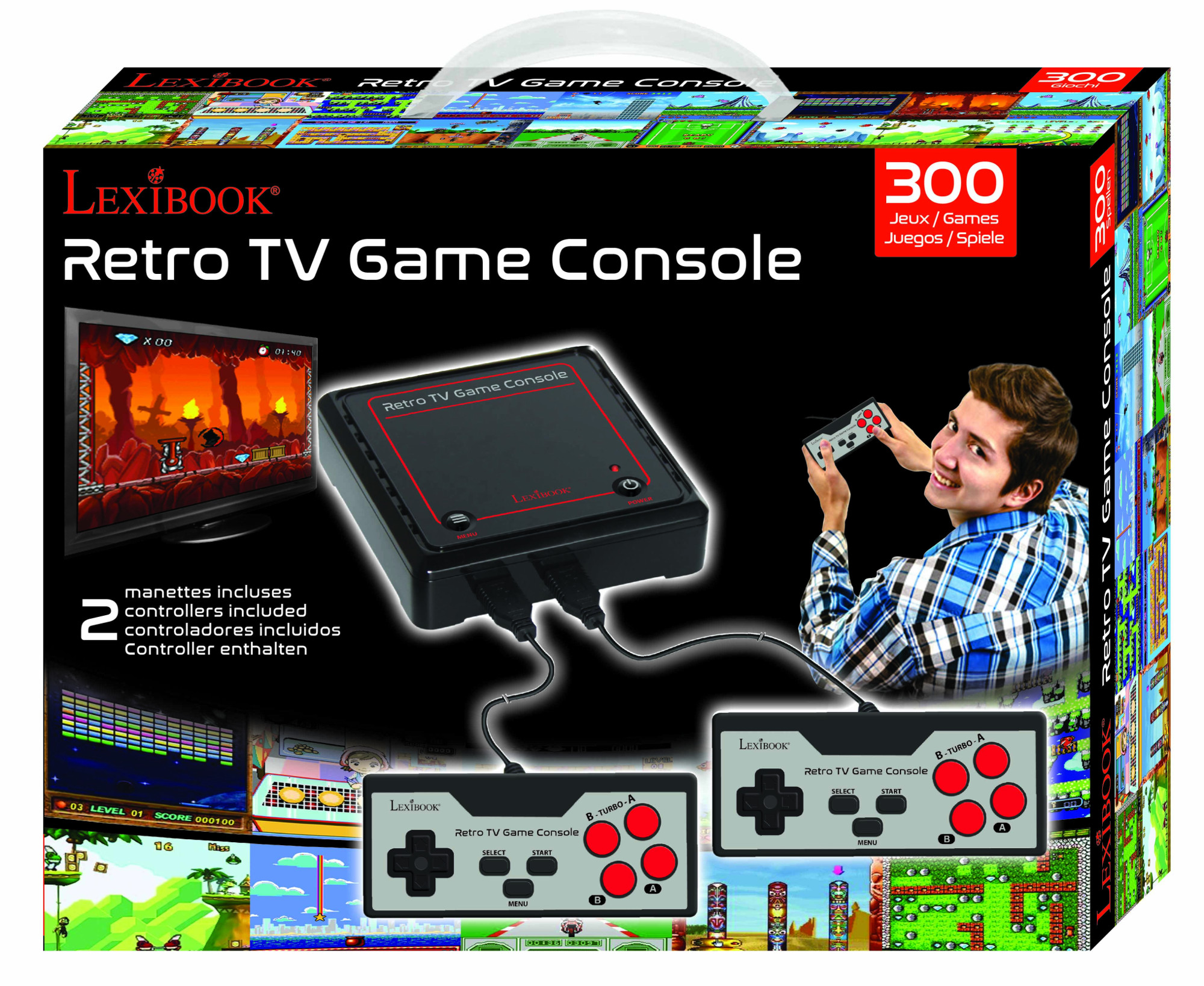 retro tv game console