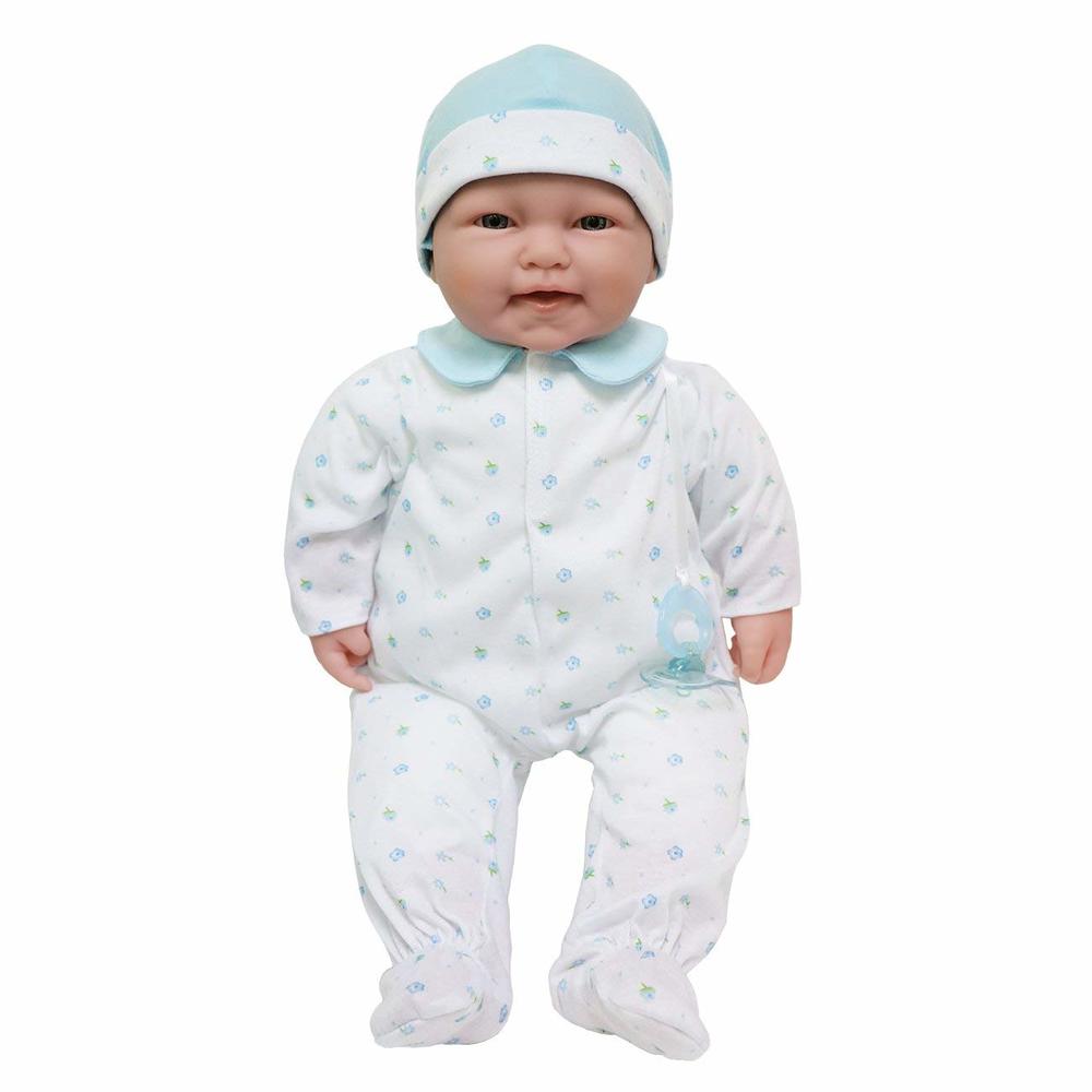 JC Toys La Baby Soft Body Baby Doll 20" in Blue baby outfit w/Pacifier