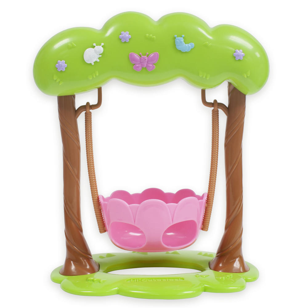 JC Toys For Keeps! Lil' Cutesies Adorable Pink Swing Fits Most Dolls Up to 11"